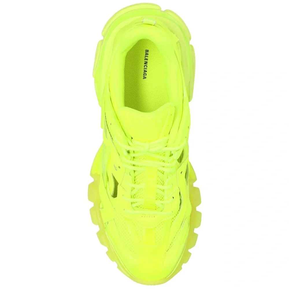 Balenciaga Track 2.0 Neon Yellow Rare Clear Sole Sneakers Men’s 12